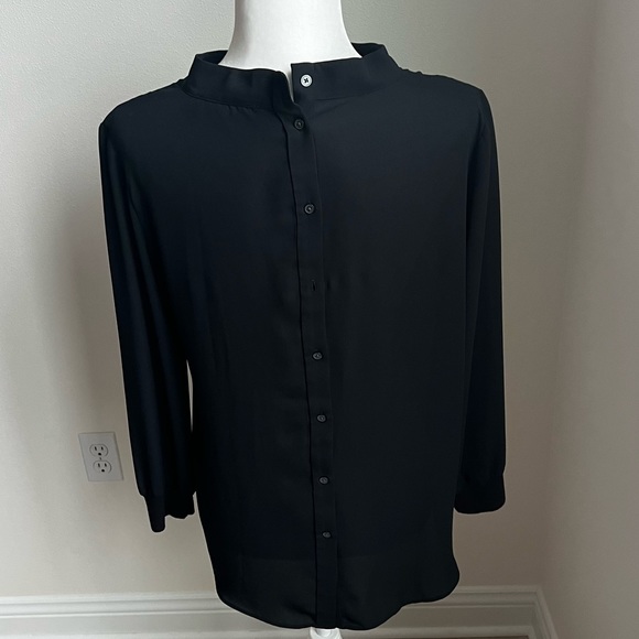 Loft sheer black blouse - Picture 2 of 3